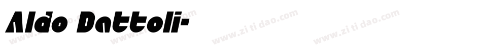 Aldo Dattoli字体转换